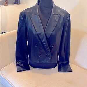 There are some light creases from being folded otherwise perfect faux leather